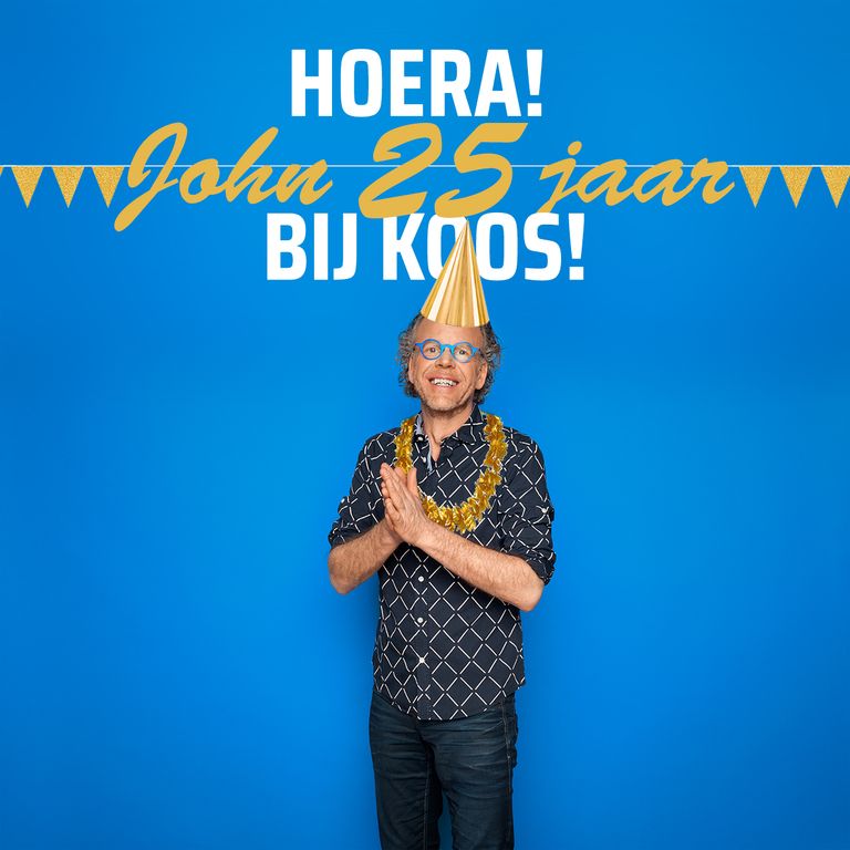 Hoera! John 25 jaar bij Koos!